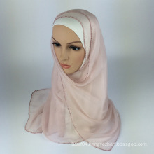 100% Silk georgette hijab muslim scarf
